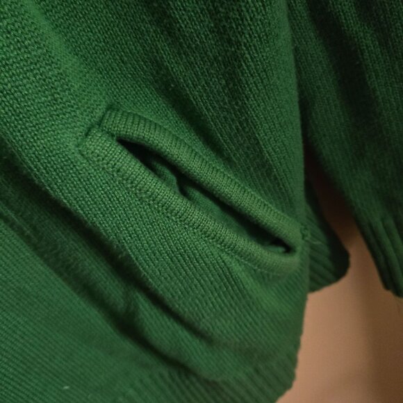 UNK Celtics Green Crewneck Cotton Blend Sweater Logo Pockets Size XL - Picture 4 of 8